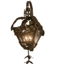 Symone 4-Light 37.00" Brown Metallic Wall Sconce front view