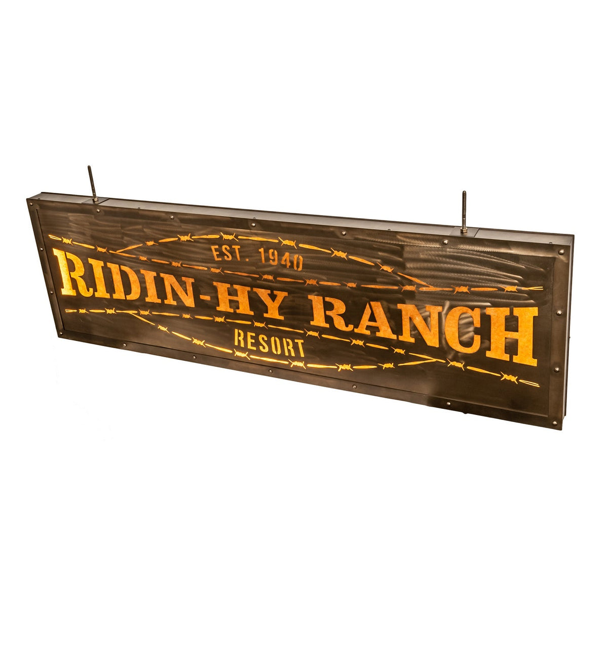 Ridin Hy Personalized 1-Light 24.25" Antique Copper LED Wall Sconce detail view 2