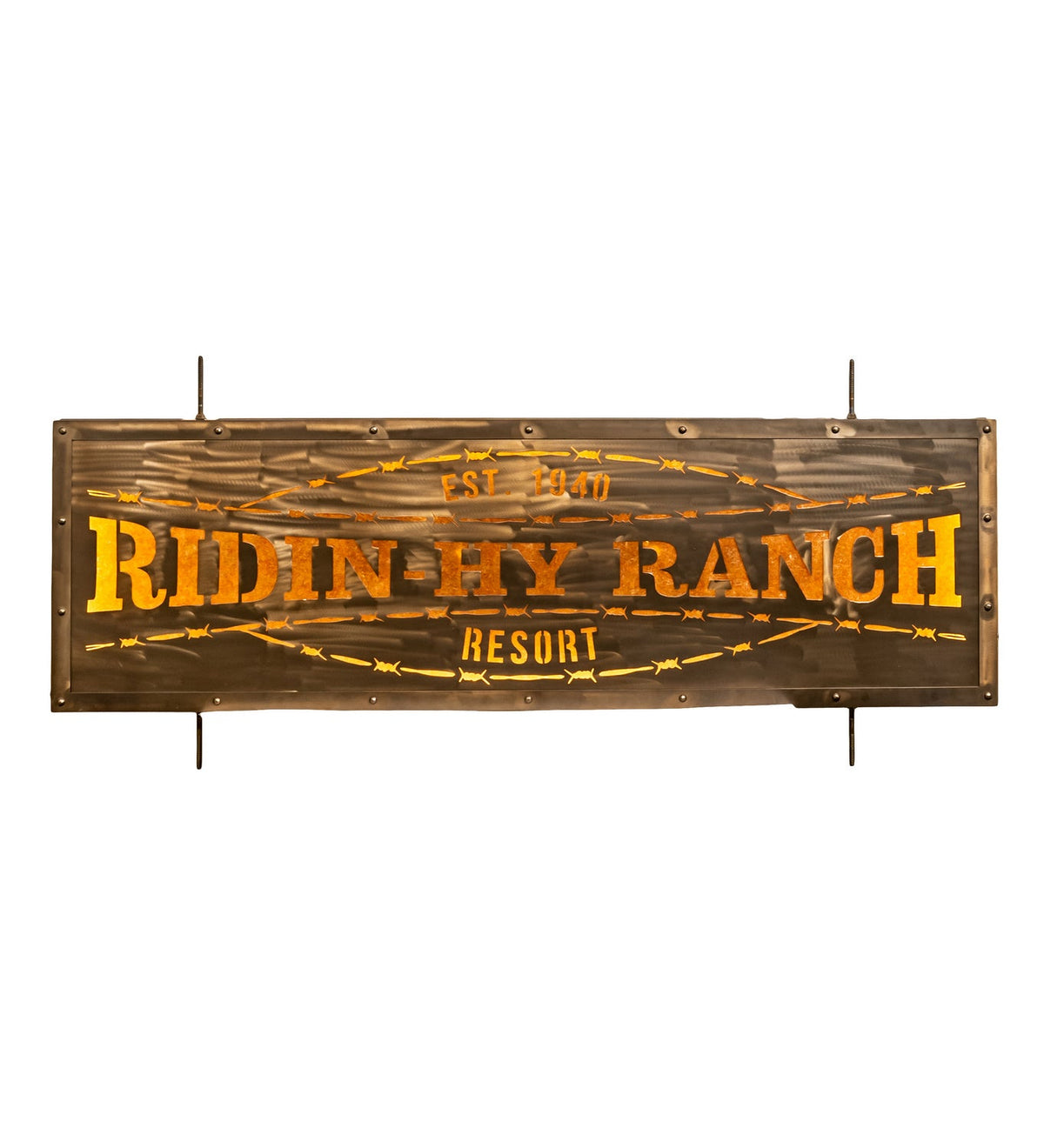 Ridin Hy Personalized 1-Light 24.25" Antique Copper LED Wall Sconce detail view 3