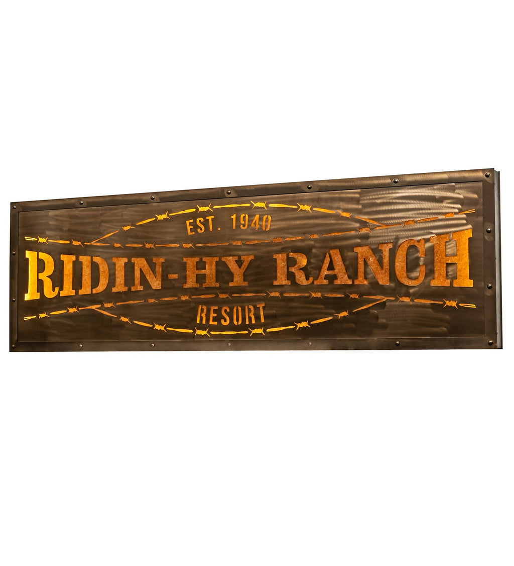Ridin Hy Personalized 1-Light 24.25" Antique Copper LED Wall Sconce front view