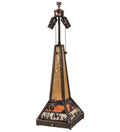 Camel 25 Inch - Height: 25.5 Inches 2-Light 25.50" Craftsman Brown, Highlighted Table Lamp front view