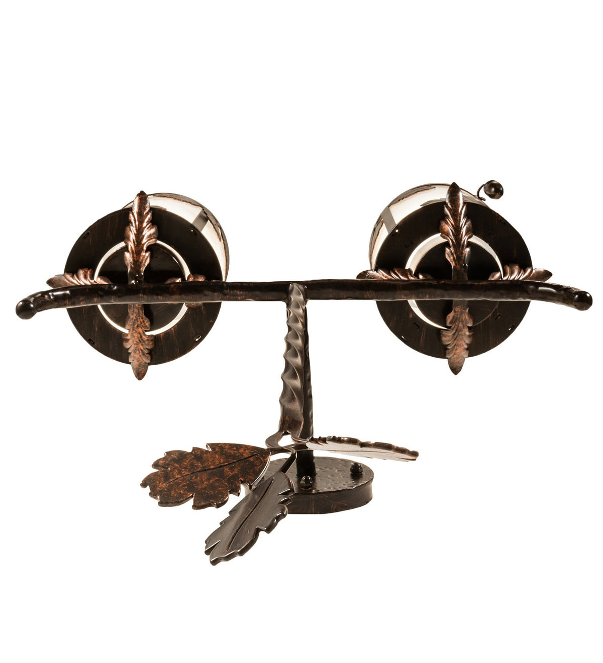 Blue Oak 2-Light 40.00" Hanna Copper And Cimarron Bronze LED Wall Sconce detail view 6