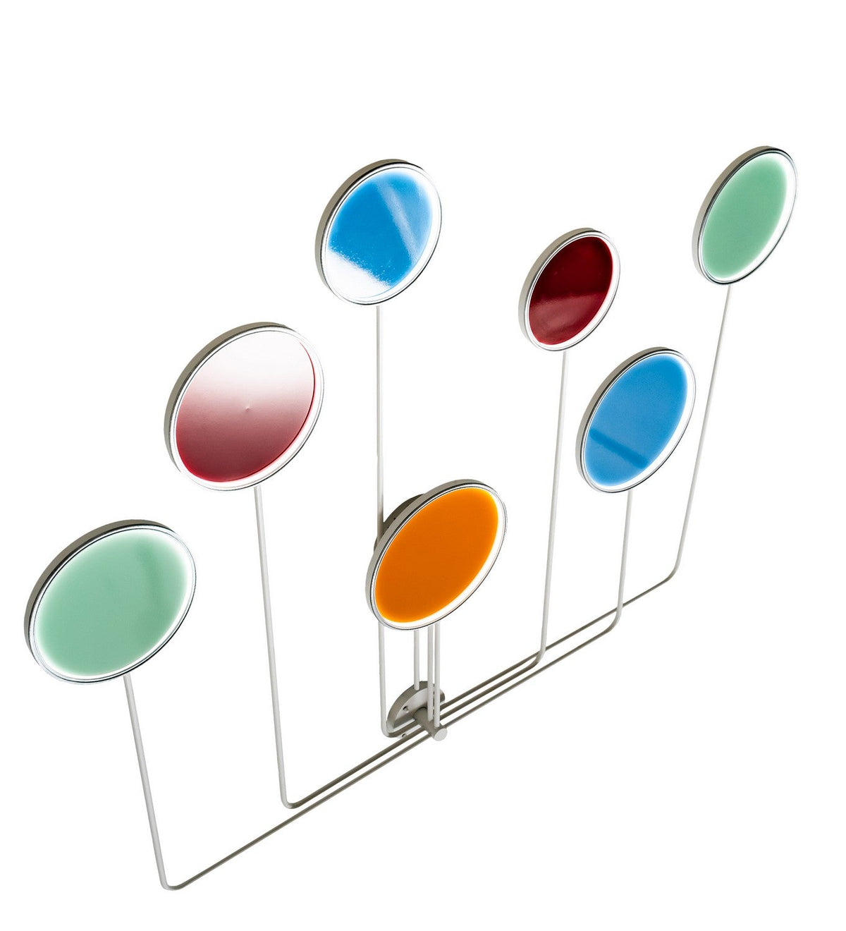 Paletta 3-Light 58.00" White, Red, Blue, Green, Orange LED Wall Sconce detail view 2