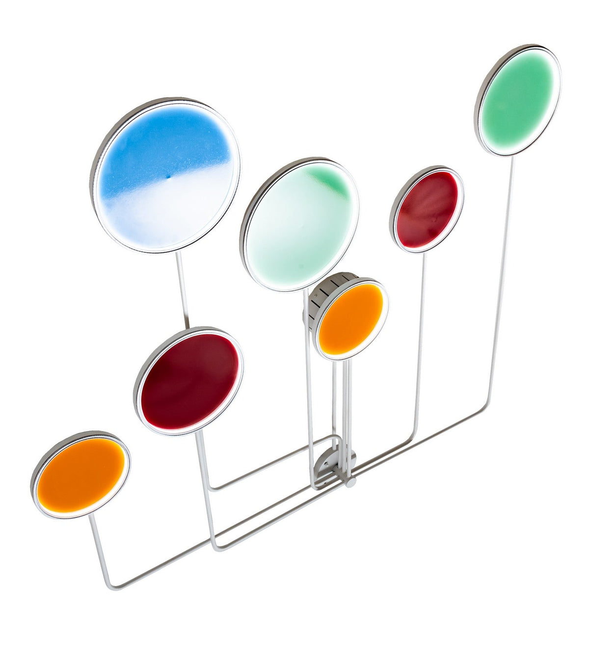 Paletta 2-Light 56.00" White, Red, Green, Blue, And Orange LED Wall Sconce detail view 2