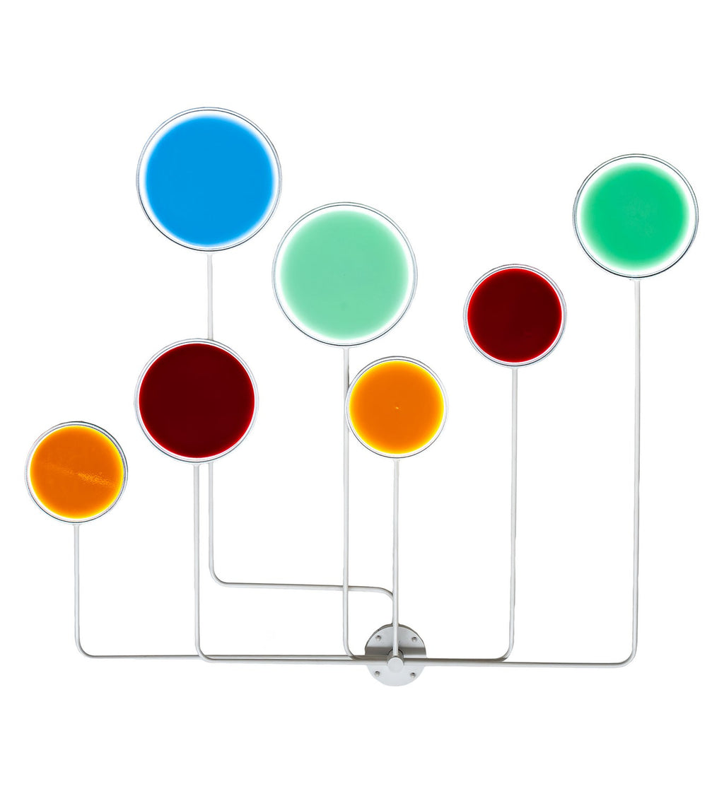 Paletta 2-Light 56.00" White, Red, Green, Blue, And Orange LED Wall Sconce front view