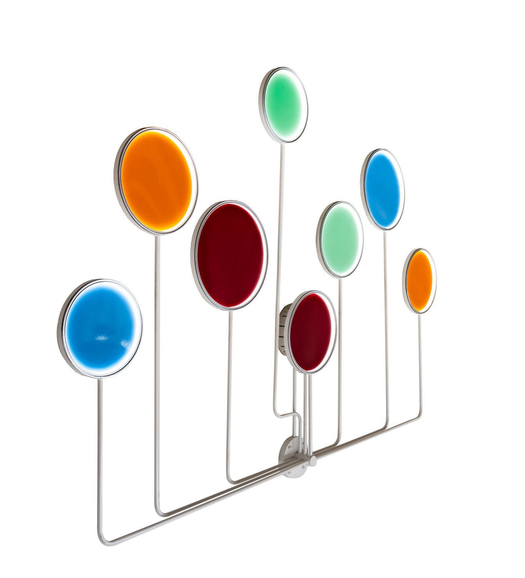 Paletta 1-Light 58.00" White, Red, Orange, Green And Blue LED Wall Sconce detail view 2