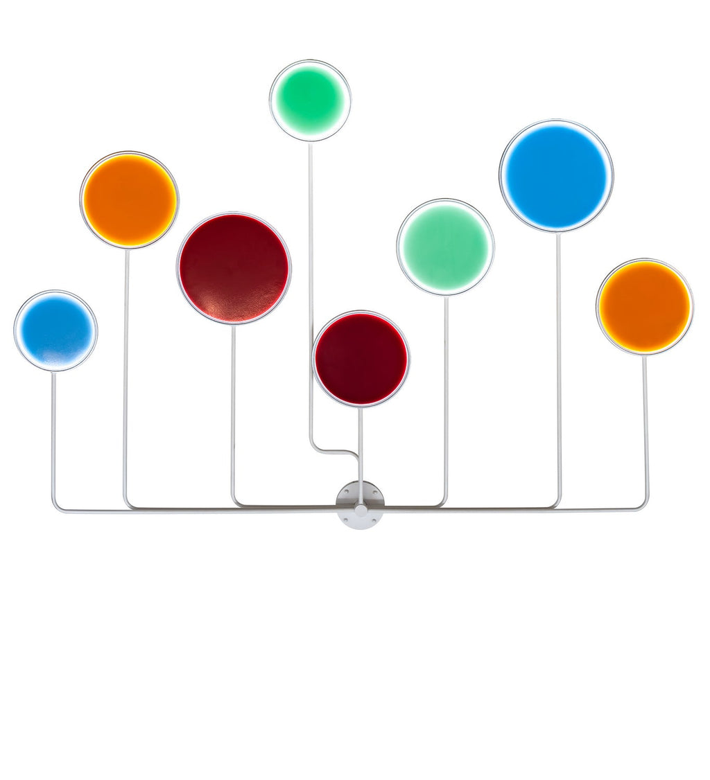 Paletta 1-Light 58.00" White, Red, Orange, Green And Blue LED Wall Sconce front view