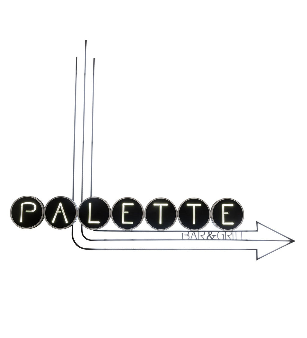 Paletta 10-Light 69.00" Solar Black LED Wall Sconce detail view 3