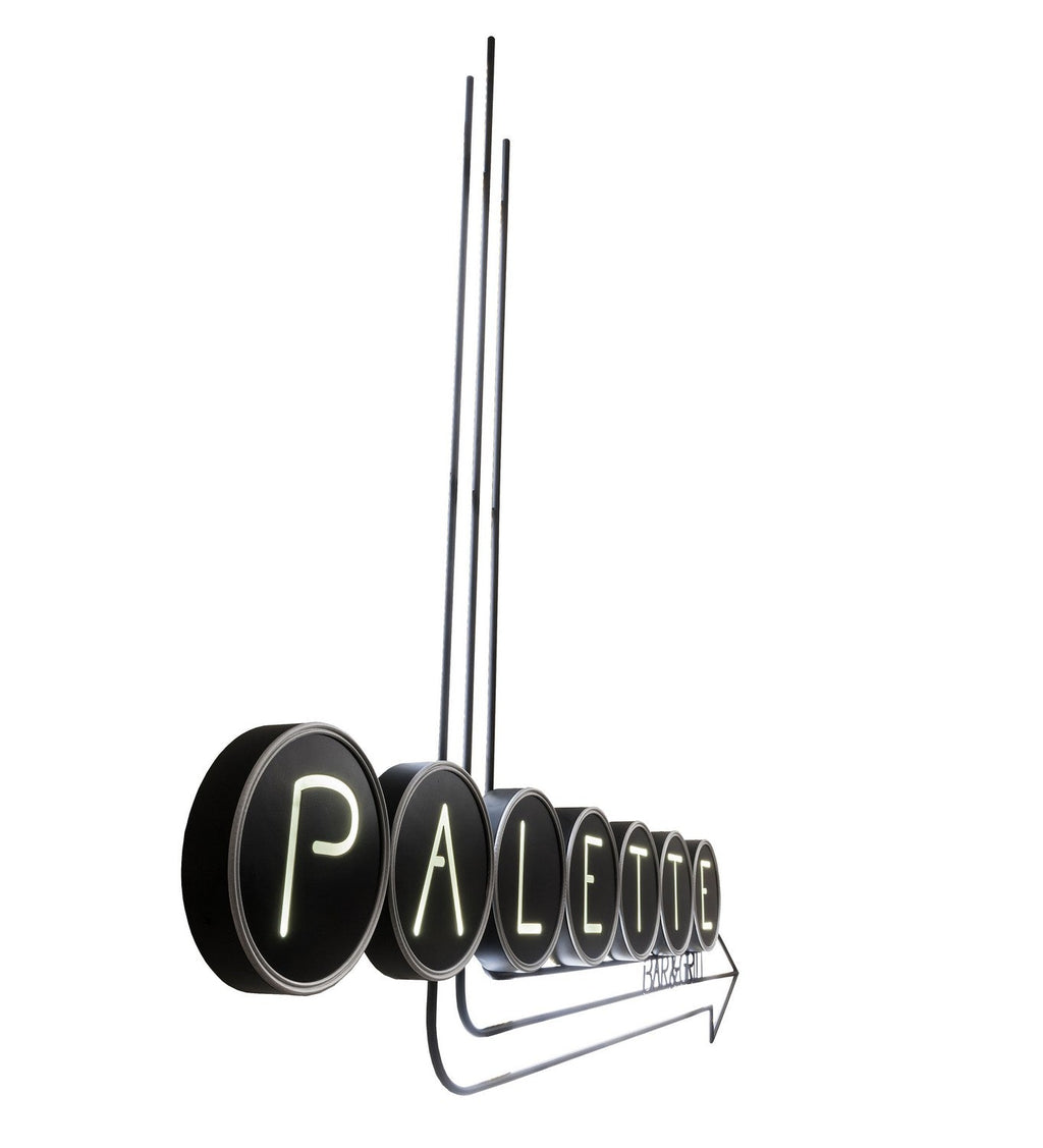 Paletta 10-Light 69.00" Solar Black LED Wall Sconce detail view 5