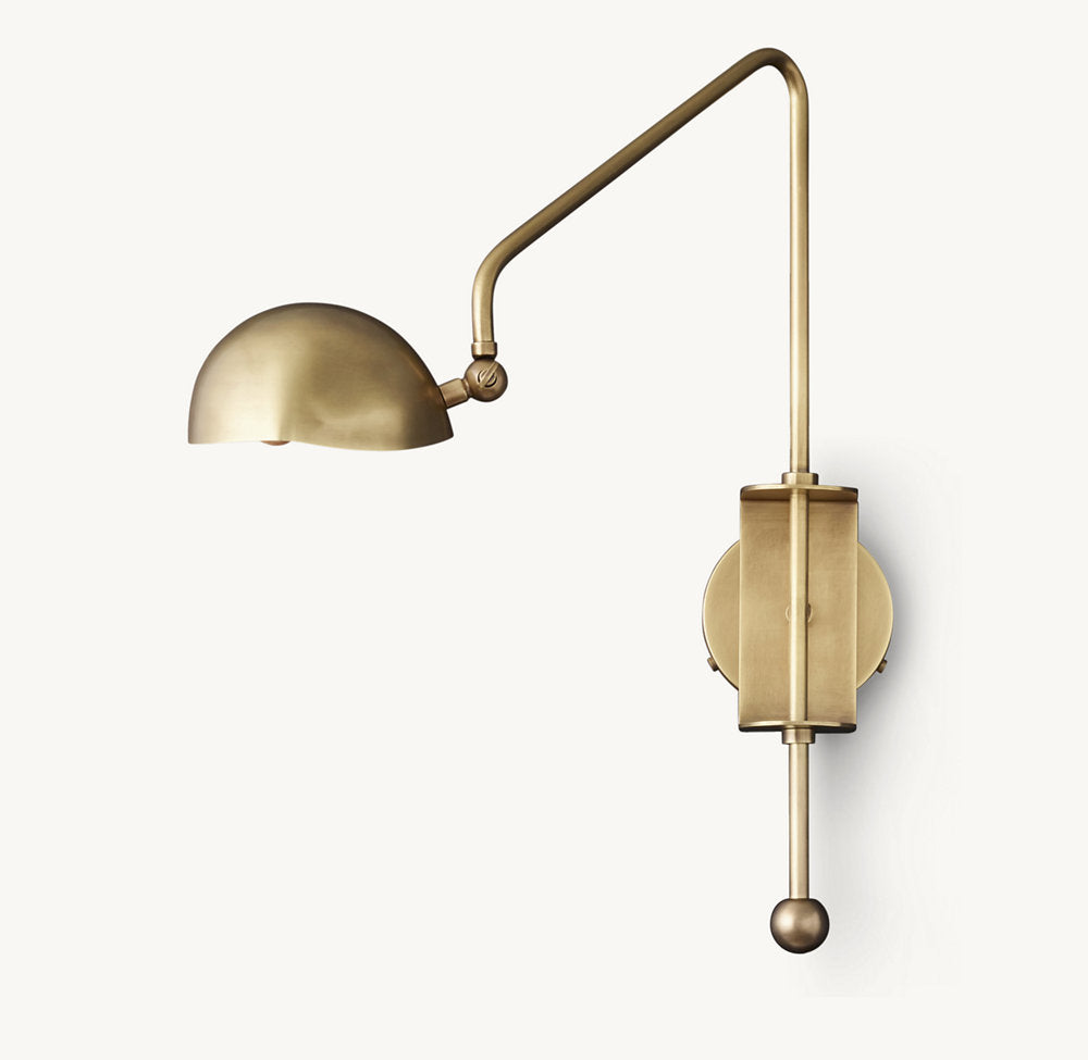 Convessi Swing-Arm Wall Light, Plug-In Wall Sconce, detail 7