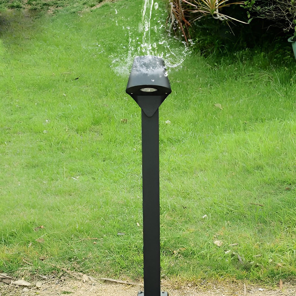 Clean-Lined Waterproof LED 10w Black Contemporary Exterior Pathway Lights, Outdoor Wall Light, detail 6