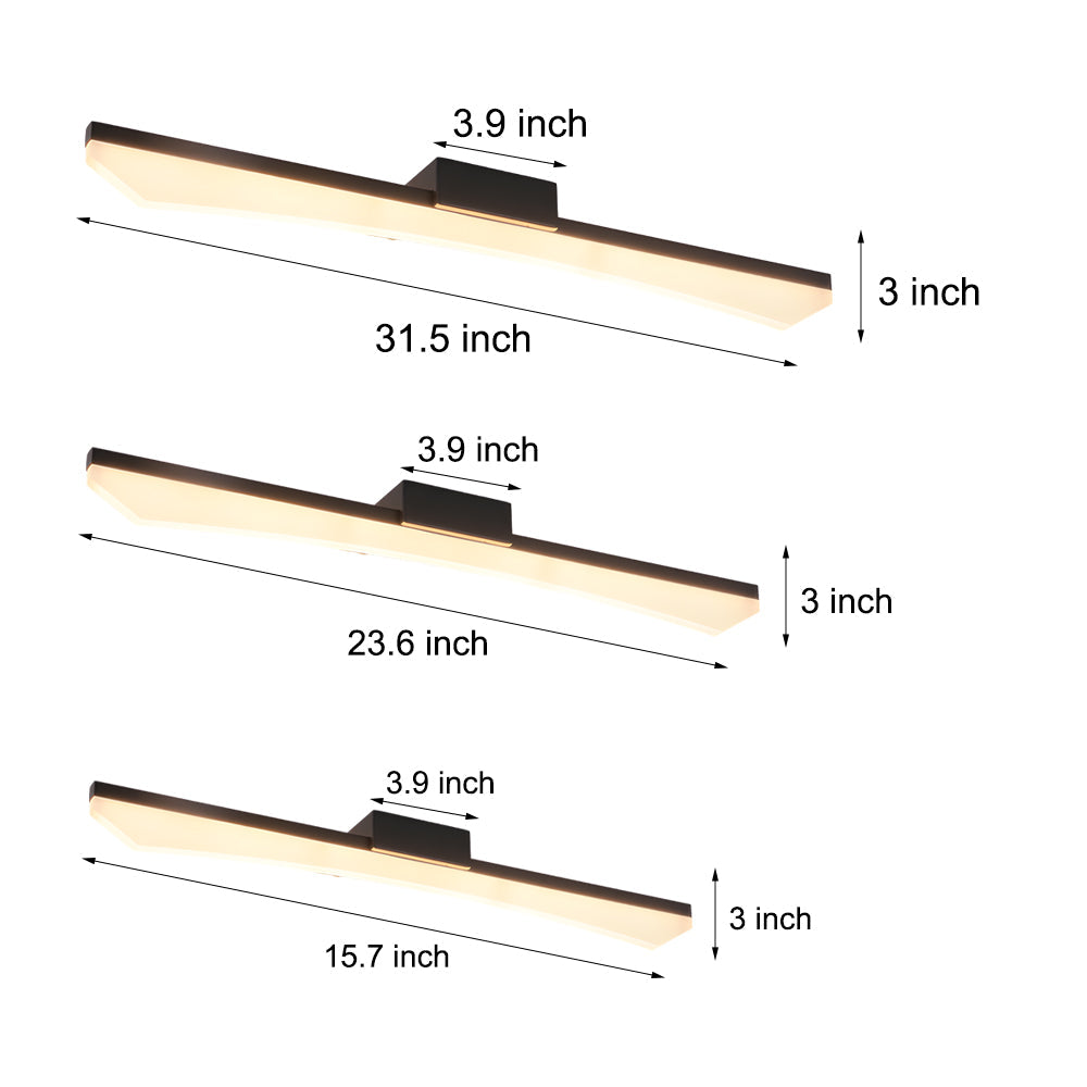 Ultra-Sleek Curved Linear LED Vanity Fixture for Contemporary Bathrooms, Bathroom Vanity Light, detail 9