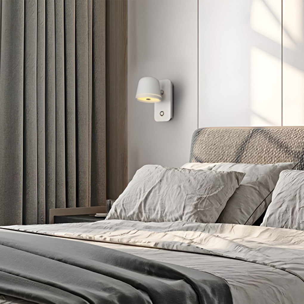 Adjustable Circular Stepless Dimming LED Nordic Wall Light, Bathroom Wall Sconce, detail 2
