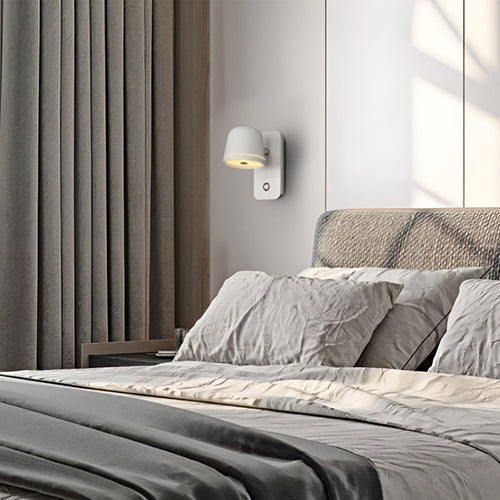 Adjustable Circular Stepless Dimming LED Nordic Wall Light, Bathroom Wall Sconce, detail 2