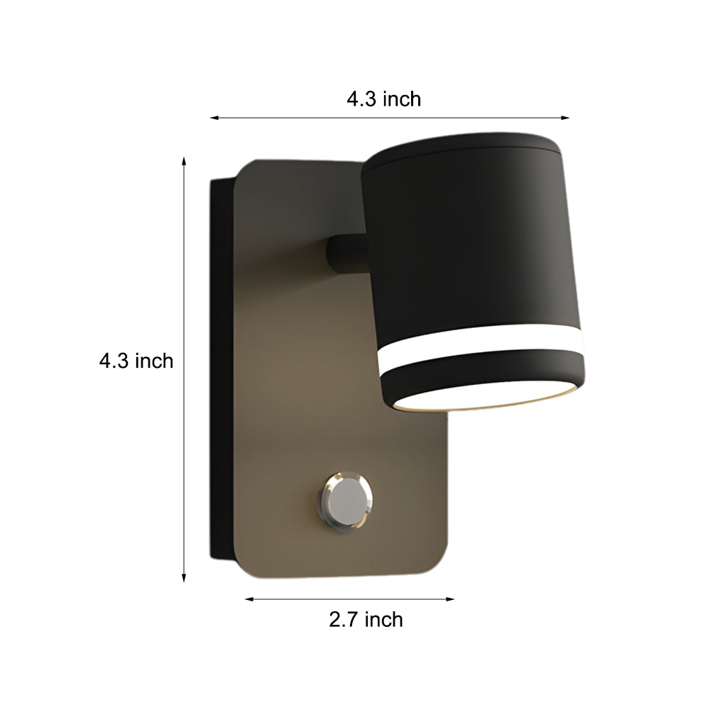 USB Rotatable Magnetic Wall Fixture Bedside Spotlight, Bedroom Wall Sconce, detail 7