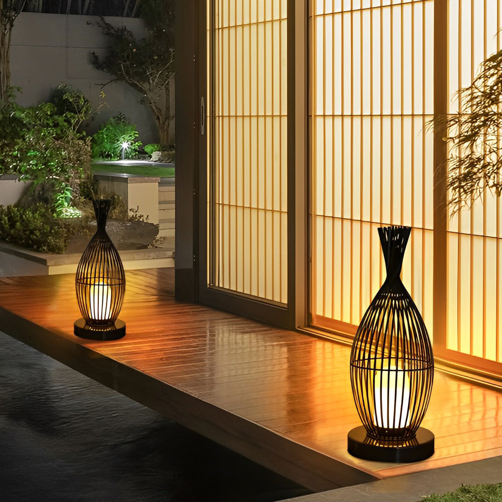 Industrial Courtyard Waterproof Caged LED Floor Light, Floor Lamp, detail 5