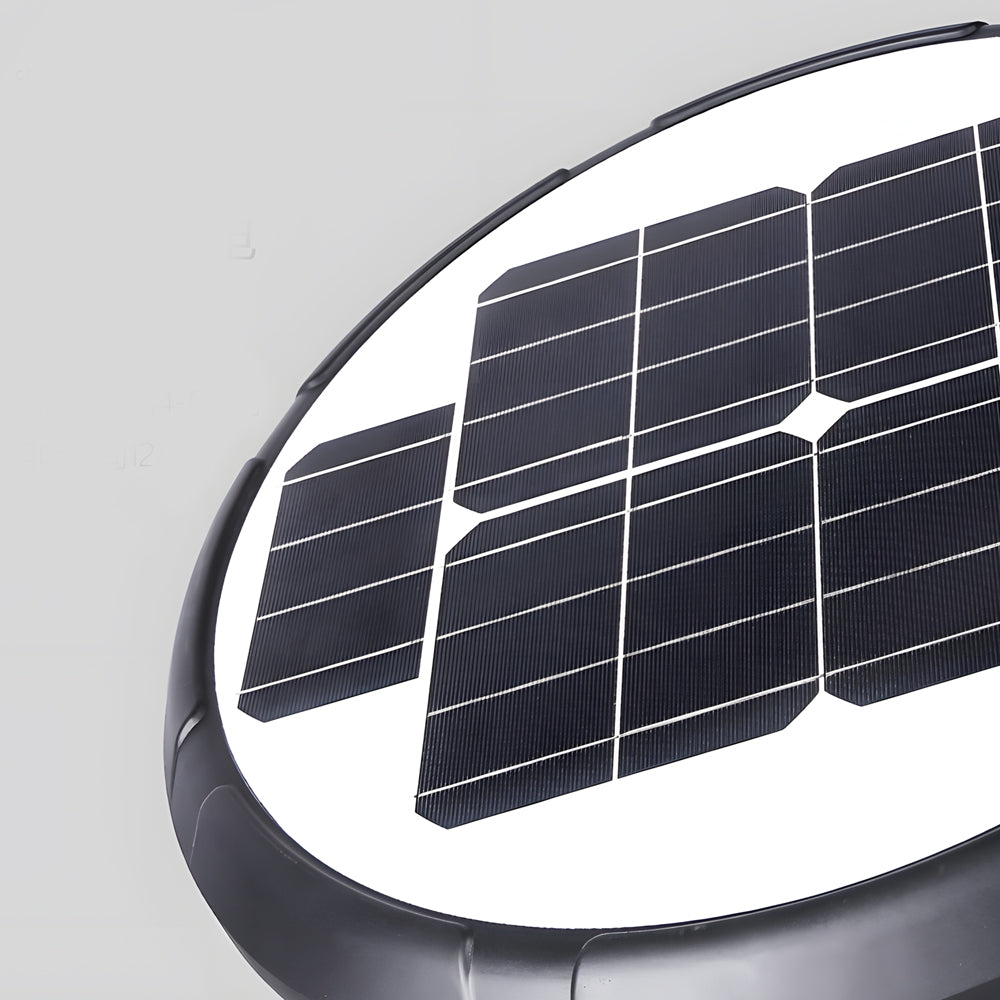 1-Light Black Exterior LED Solar Lamp Post and Pole Street Light, Outdoor Wall Light, detail 8