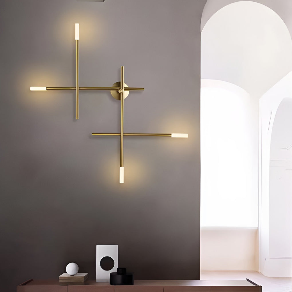 Creative Geometric Strip LED Contemporary Wall Light, Bedroom Wall Sconce, detail 7