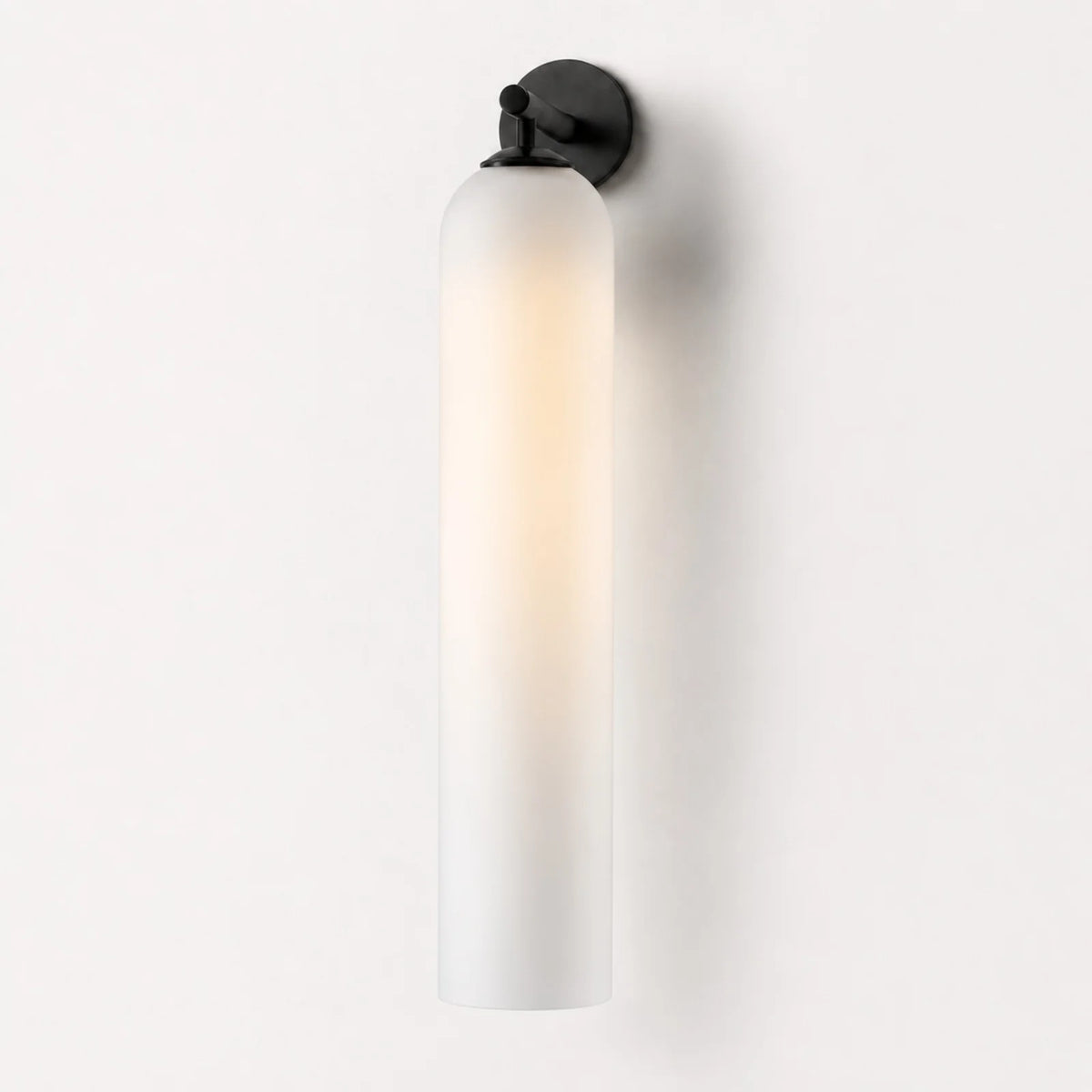 Cylindrical Art Glass Wall Light