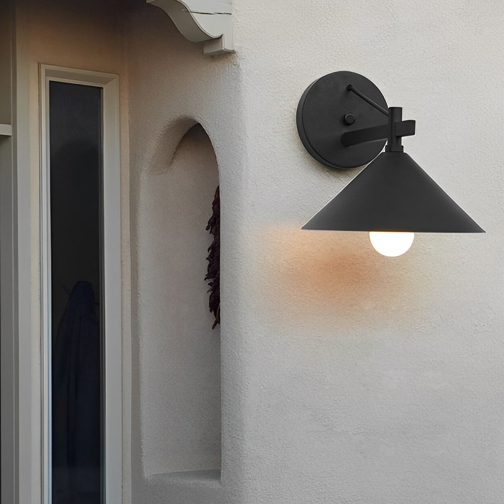 Conical Clean Waterproof Retro American-style Exterior Wall Light Lighting, Outdoor Wall Light, detail 4