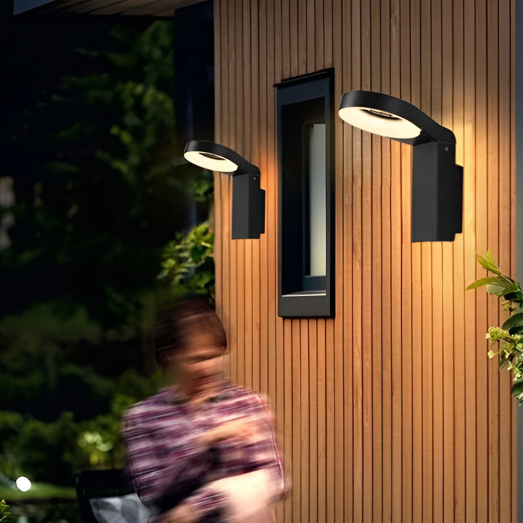 Spoon-shaped Waterproof 18W LED Black Contemporary Wall Light Pathway Lights, Wall Sconce, detail 7