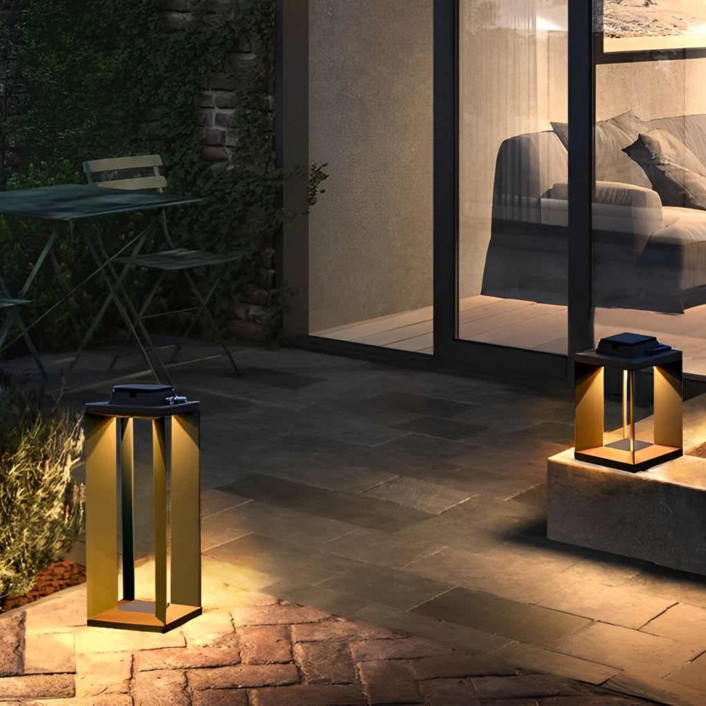 Portable Creative LED Waterproof Black Contemporary Solar Lawn Lamp Exterior Lights, Outdoor Wall Light, detail 8