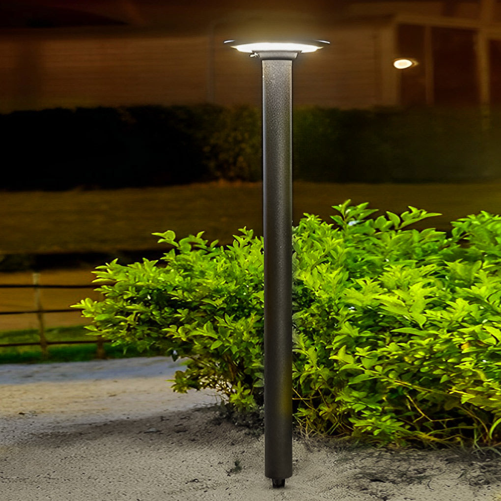 Circular Waterproof Intelligent Light Control LED Solar Exterior Lawn Lamp, Outdoor Wall Light, detail 4