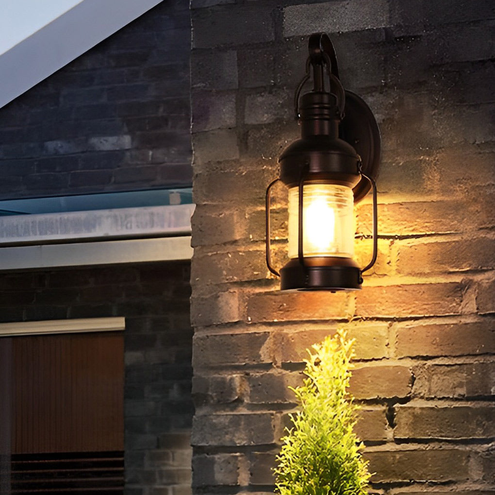Antique Lantern Aluminum Waterproof LED Exterior Wall Light Lawn Lights, Outdoor Wall Light, detail 9