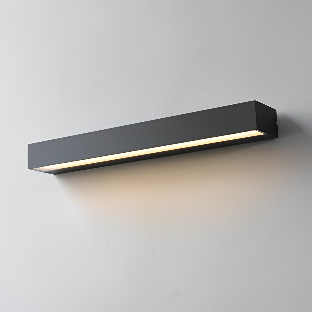 Clean-Lined Strip Waterproof LED Black Contemporary Exterior Wall Washer Light, Outdoor Wall Light, detail 9