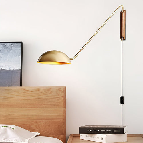 Adjustable Creative E27 Nordic Pivot Arm Wall Light, Bedroom Wall Sconce, Dia 10in