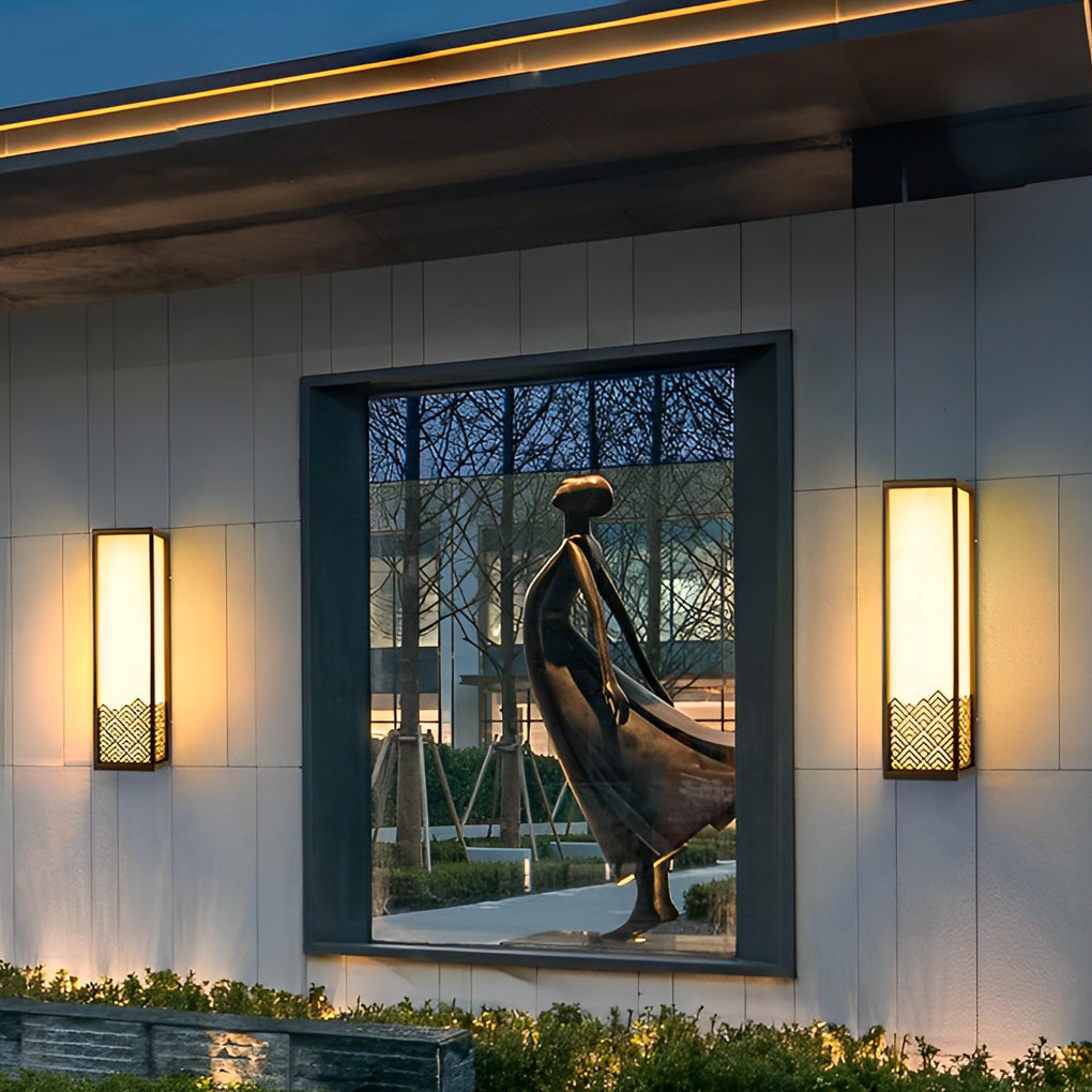 Vintage Waterproof Stainless Steel Brown Wall Light Exterior Lights, Wall Sconce, detail 6