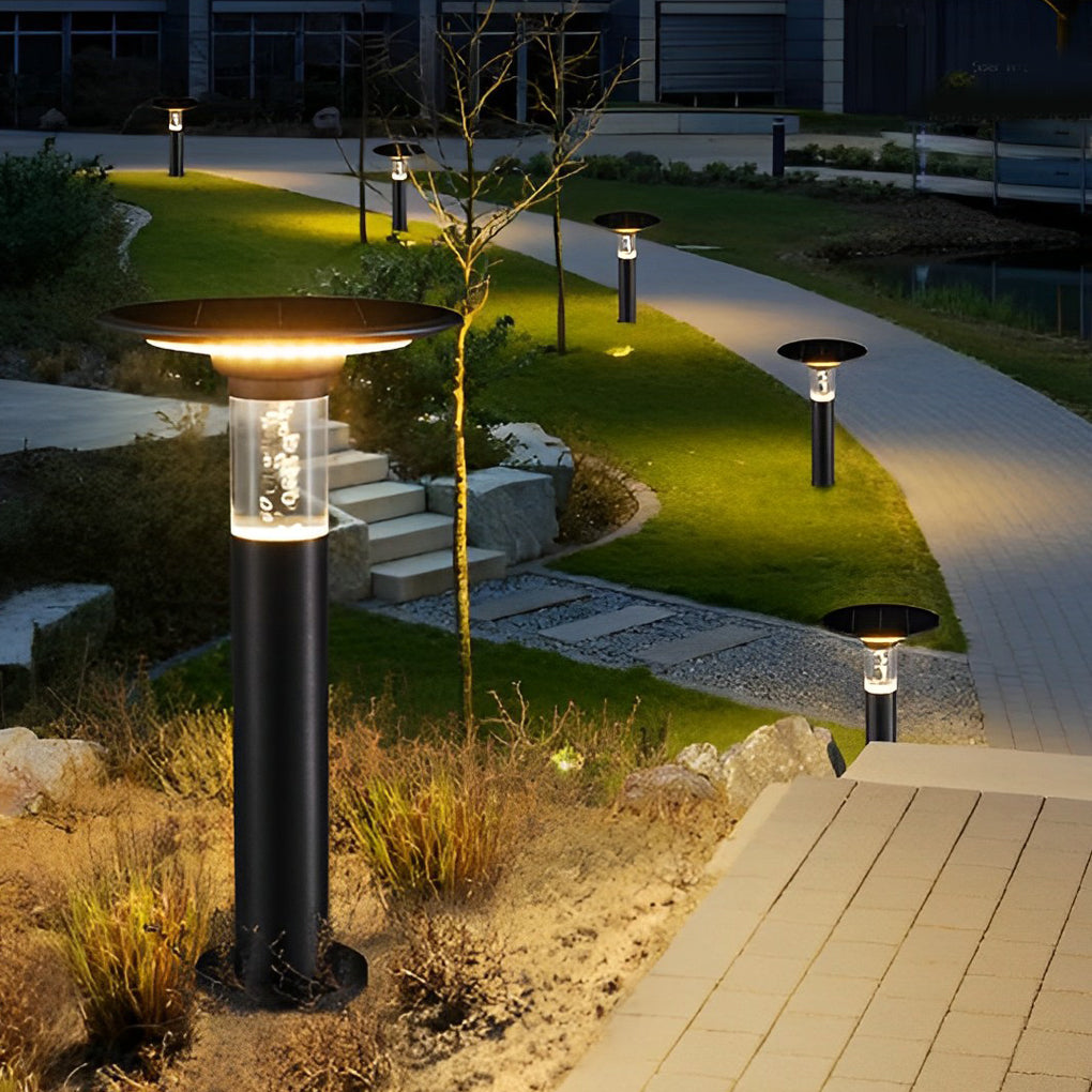 Circular Creative Bubble Design Waterproof LED Contemporary Solar Path Lights, Outdoor Wall Light, detail 6