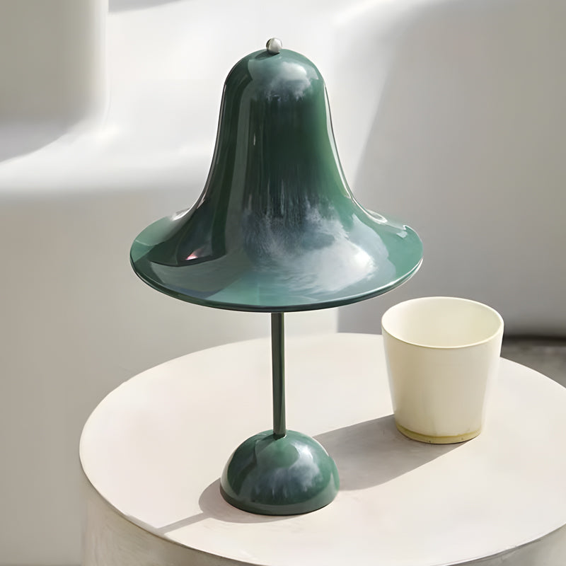 Polished Iron LED Nordic Portable Hat Table Light, Bedside Table Lamp, detail 5
