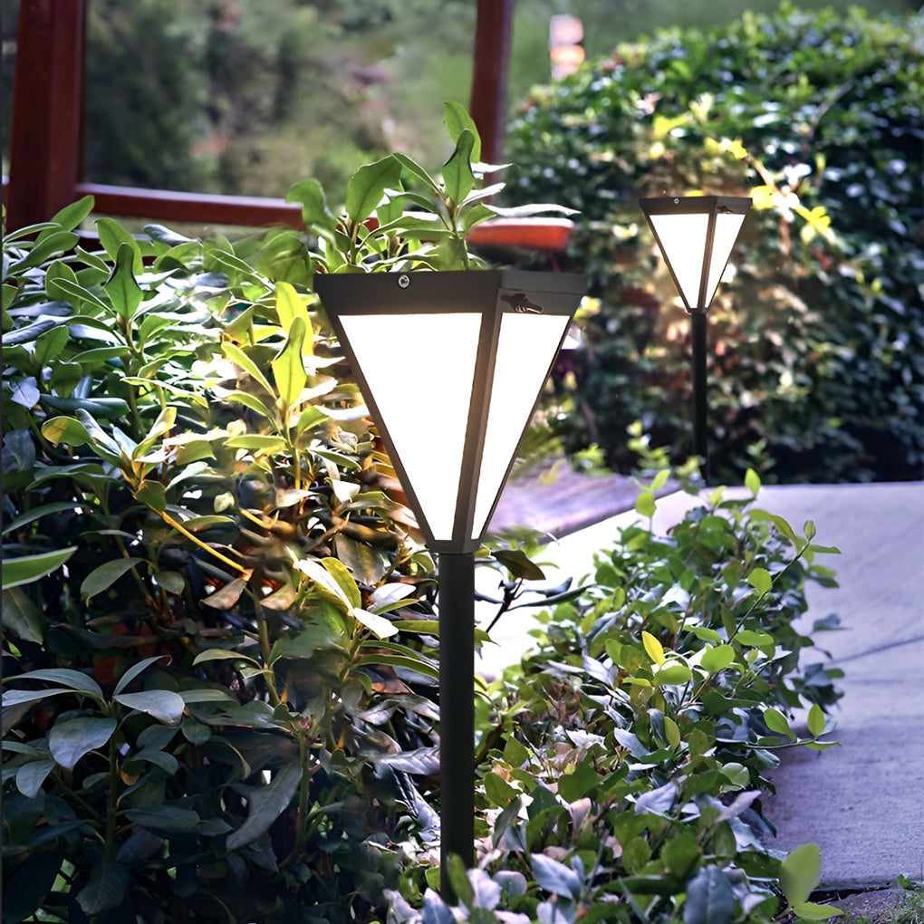Exterior Waterproof 2.6w LED Contemporary Solar Pathway Lights Post Lights, Outdoor Wall Light, detail 6