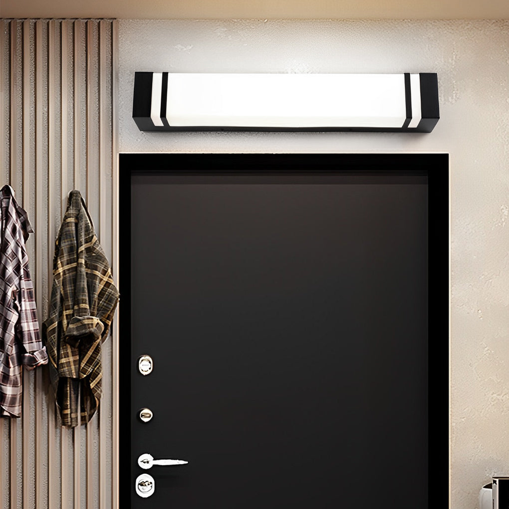Waterproof Strip LED Black Contemporary Exterior Wall Light Fixture Wall Light, Outdoor Wall Light, detail 2