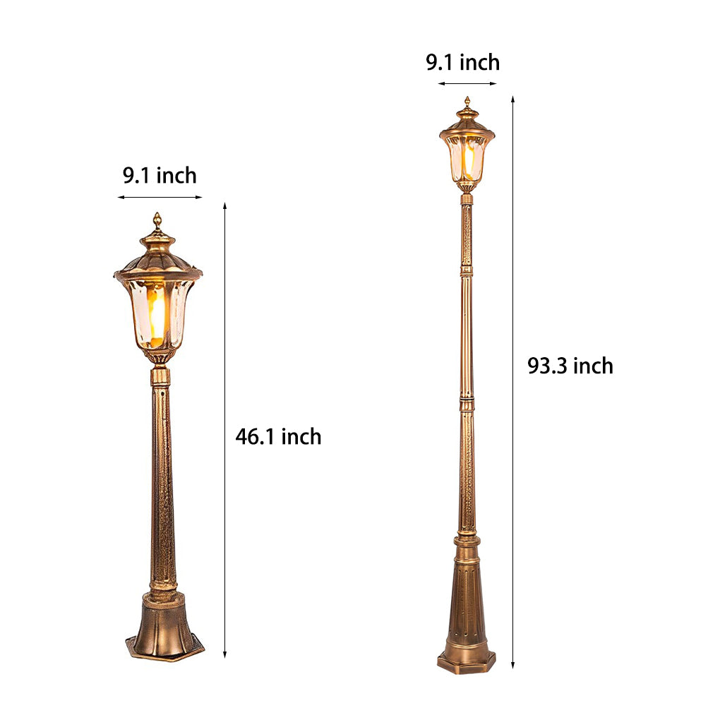 Ceramic Retro Waterproof Aluminum LED Elegant Bronze European-Style Street Lights, Outdoor Wall Light, detail 8
