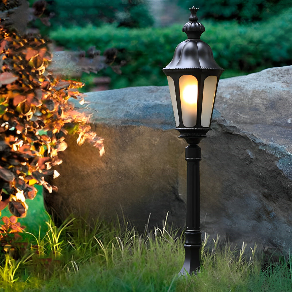 Exterior Waterproof LED Black European-style Lawn Lights Path Lamp Post, Outdoor Wall Light, detail 9