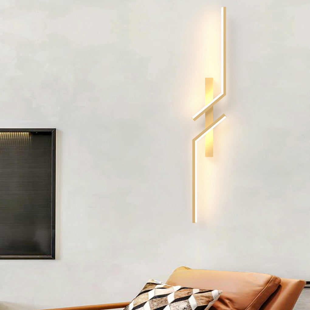 Irregular Symmetrical L Shape Creative LED Clean-Lined Wall Light Sconces Lighting, Bathroom Wall Sconce, detail 4