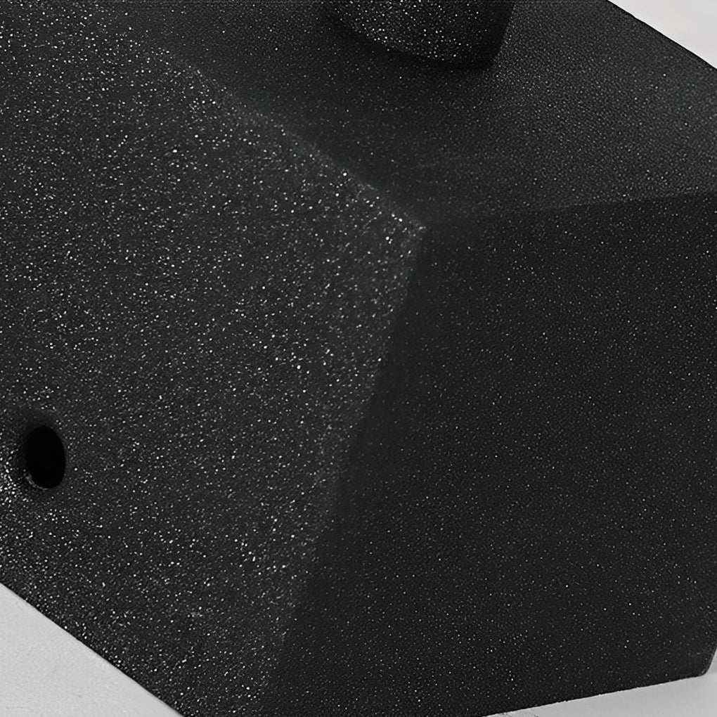 Unique Clean-Lined LED Waterproof Black Solar Powered Lawn Lights Path Lamp, Outdoor Wall Light, detail 9