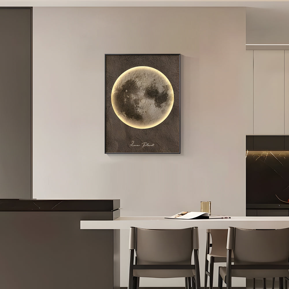 Crystal Moon Electric Meter Box Decorative Painting, Wall Sconce, detail 4