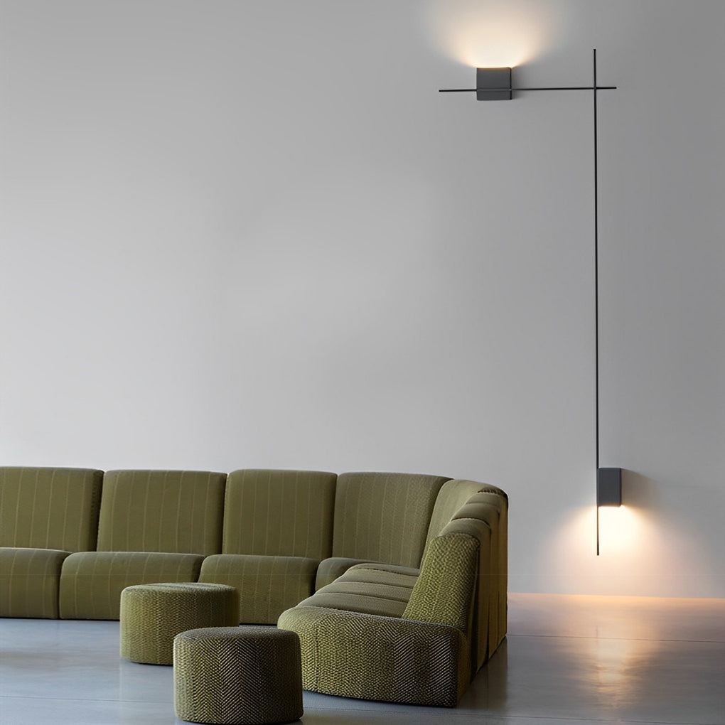 Creative Square Strip Three Step Dimming LED Nordic Wall Light, Bedroom Wall Sconce, detail 5