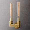 Cannele Double Wall Light, Bathroom Wall Sconce, Dimensions Overall: 8"