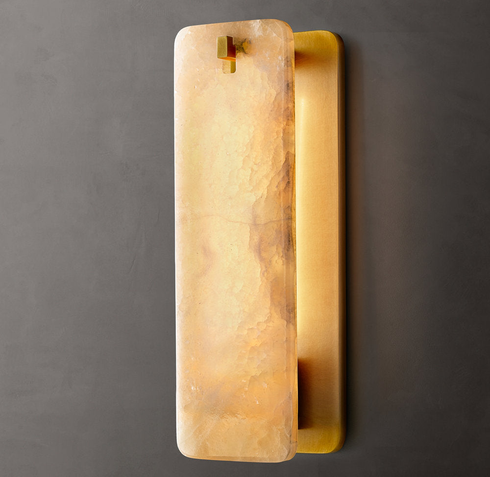 Calamette Onyx Wall Light, Bathroom Wall Sconce, detail 4