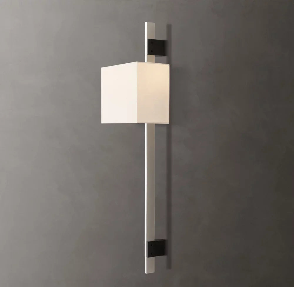Vela Box Bar Sconce - Box Shade, Bedroom Wall Sconce, detail 16