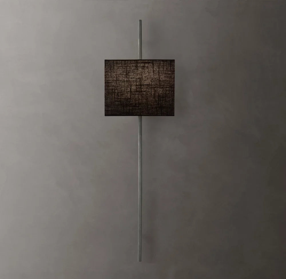 Vela Octagonal Bar Sconce - Box Shade, Bedroom Wall Sconce, detail 11