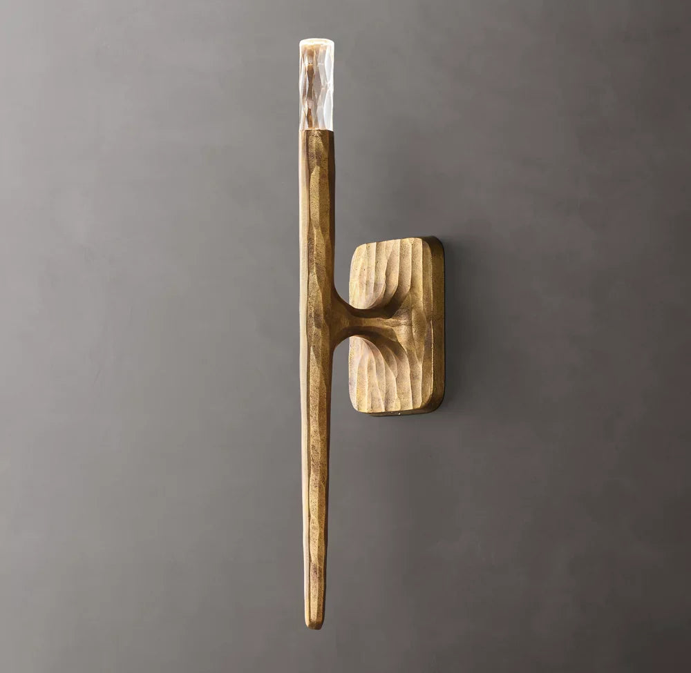 Thaddeus Wall Light, Bathroom Wall Sconce, 1"D x 6"H