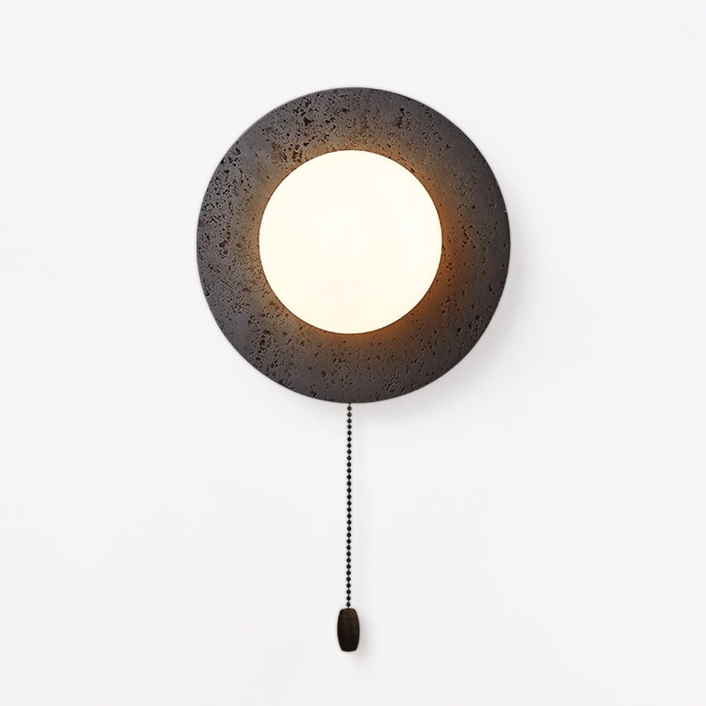 Crater Backlit Wall Light, Hardwired Wall Sconce, detail 2