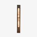 Columnar Alabaster Wall Light, Hardwired Wall Sconce, Metal, Dia 10cm x H 50cm