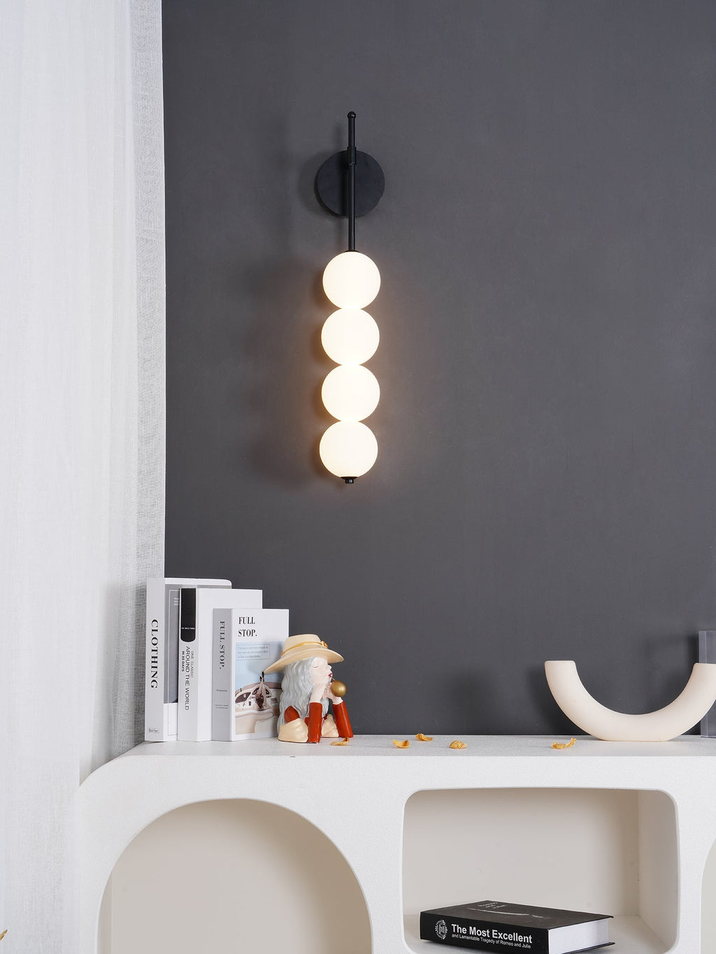 Abacus Wall Light, Bedroom Wall Sconce, detail 6