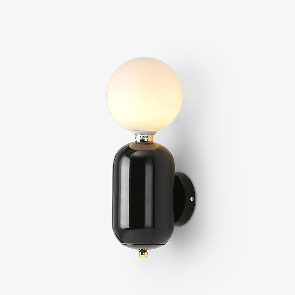 Aballs Wall Light, Hardwired Wall Sconce, Aluminum alloy, ∅ 5.9″ x H 13.4″
